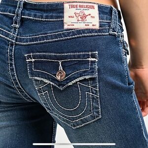 True Religion Women's Dark Blue Skinny Jeans